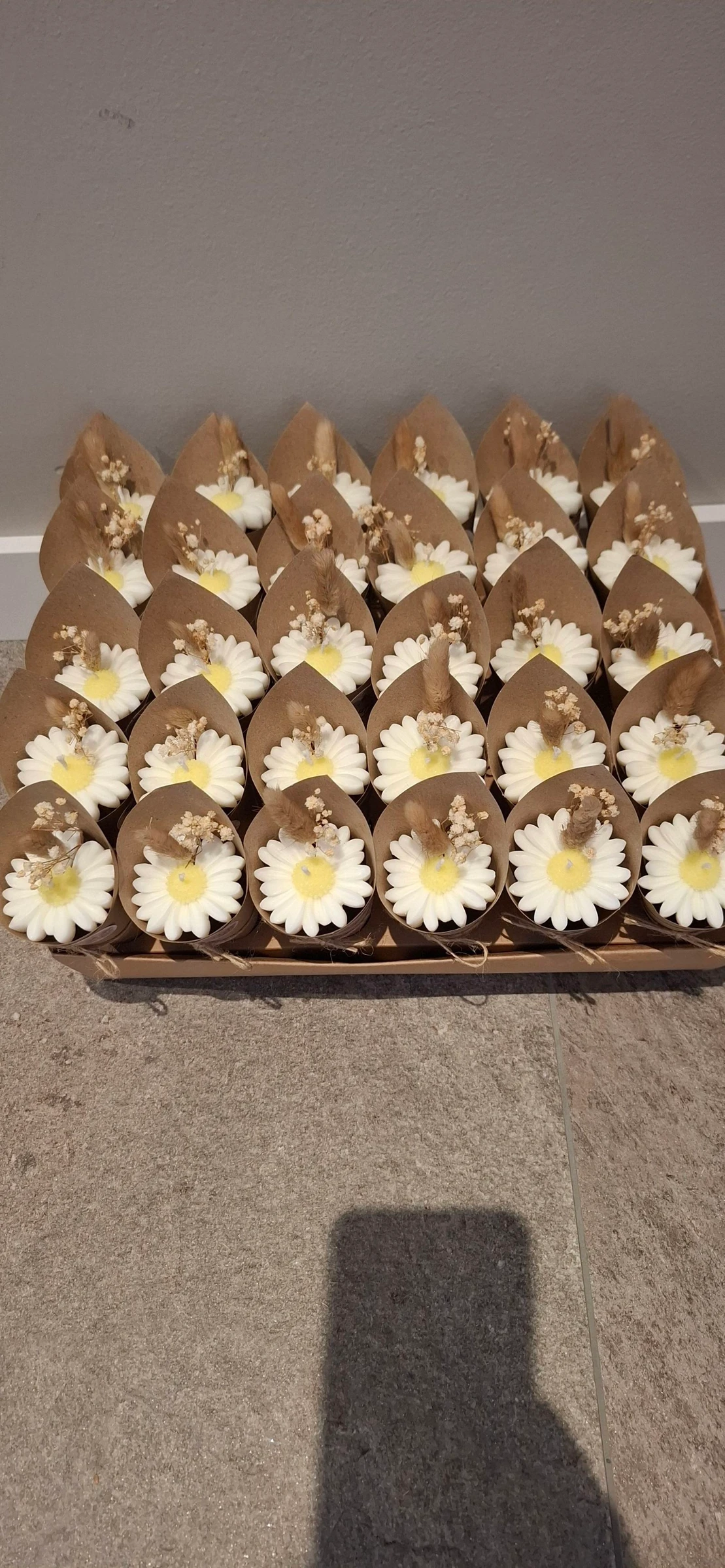 30 velas de flor com display agradecimentos casamento festa da primavera – photo 2